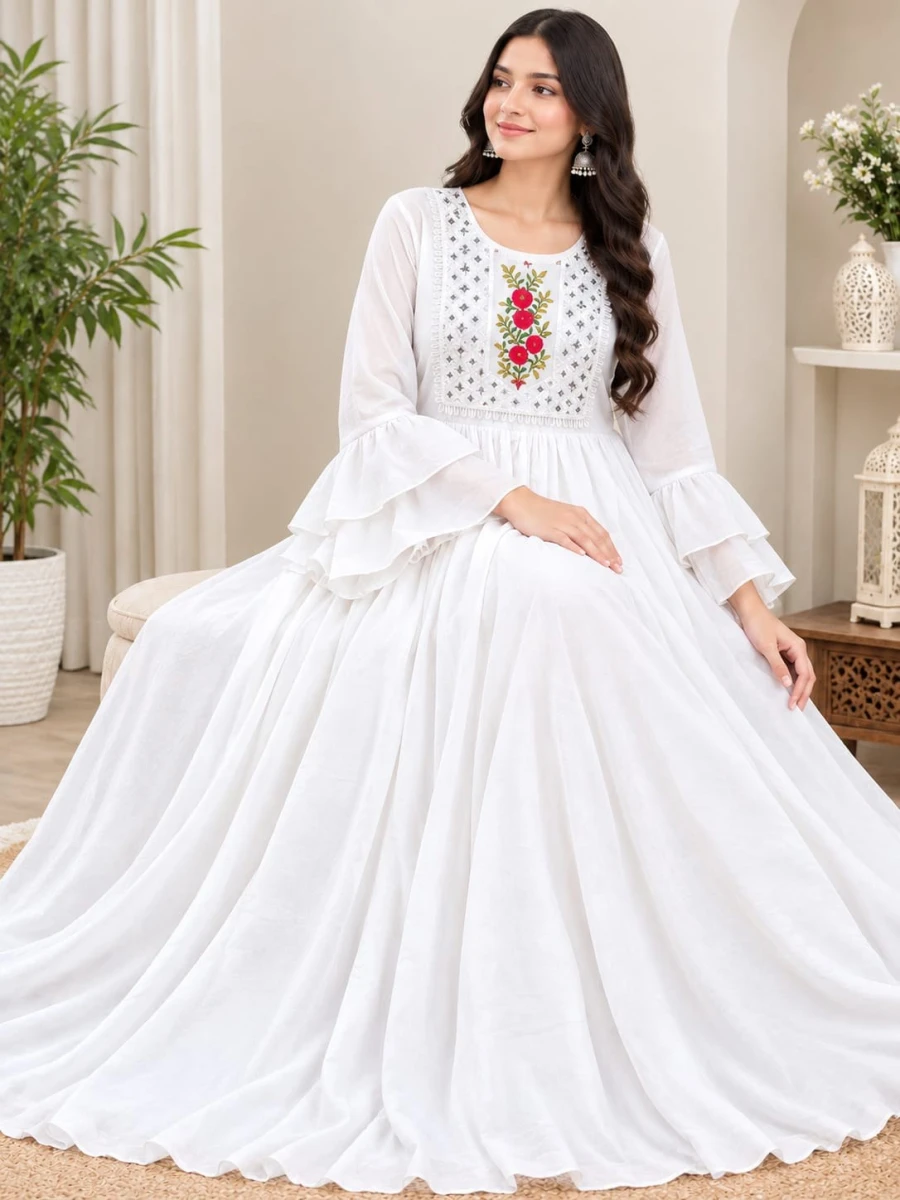 সাদা / গাঢ় নীল