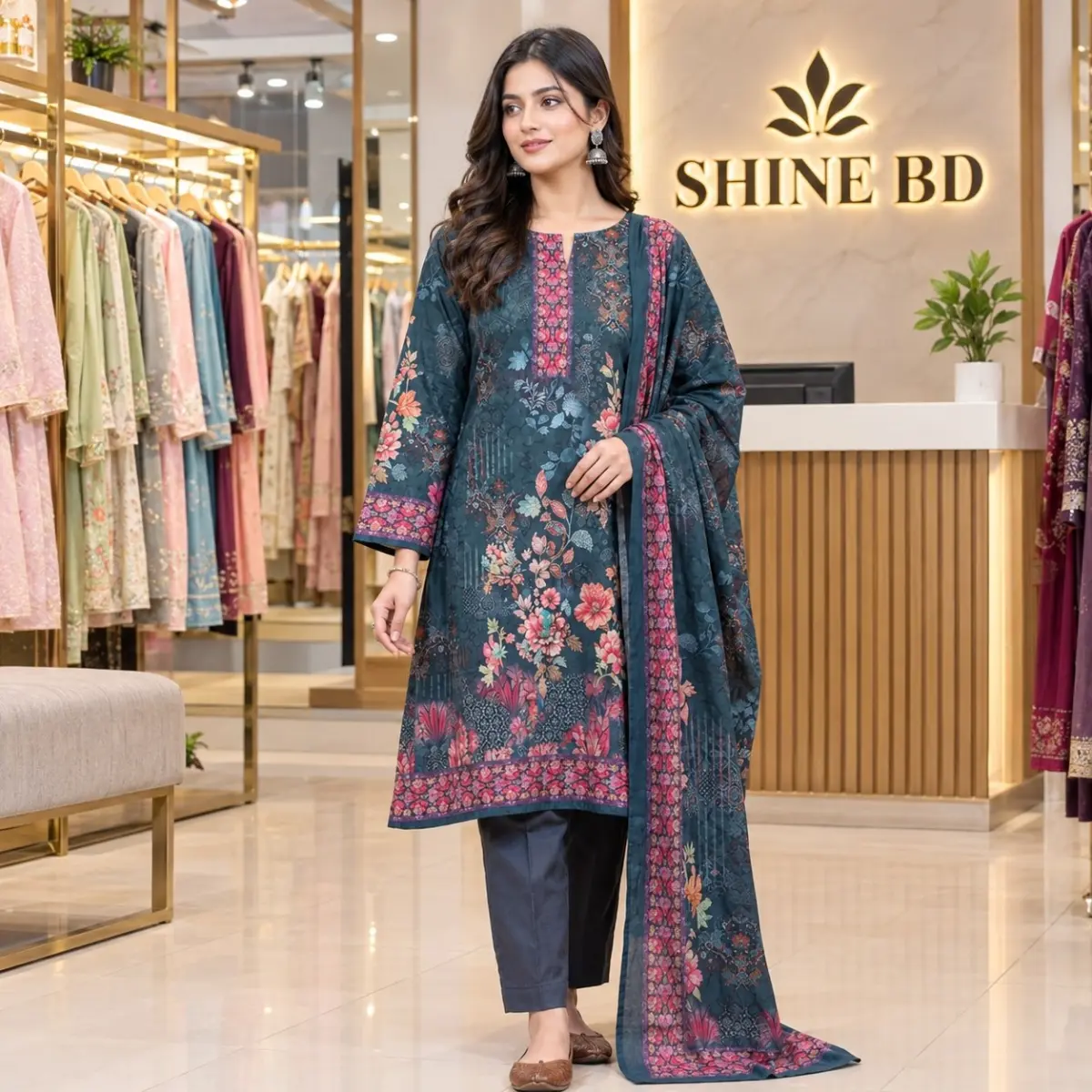 Pakistani Zam Zam Three Piece Unstitch