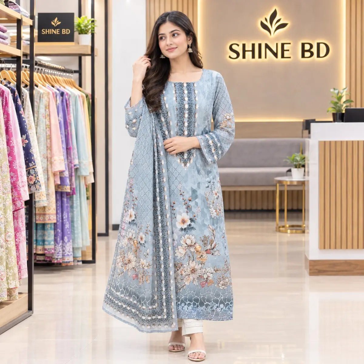 Pakistani Zam Zam Three Piece Unstitch