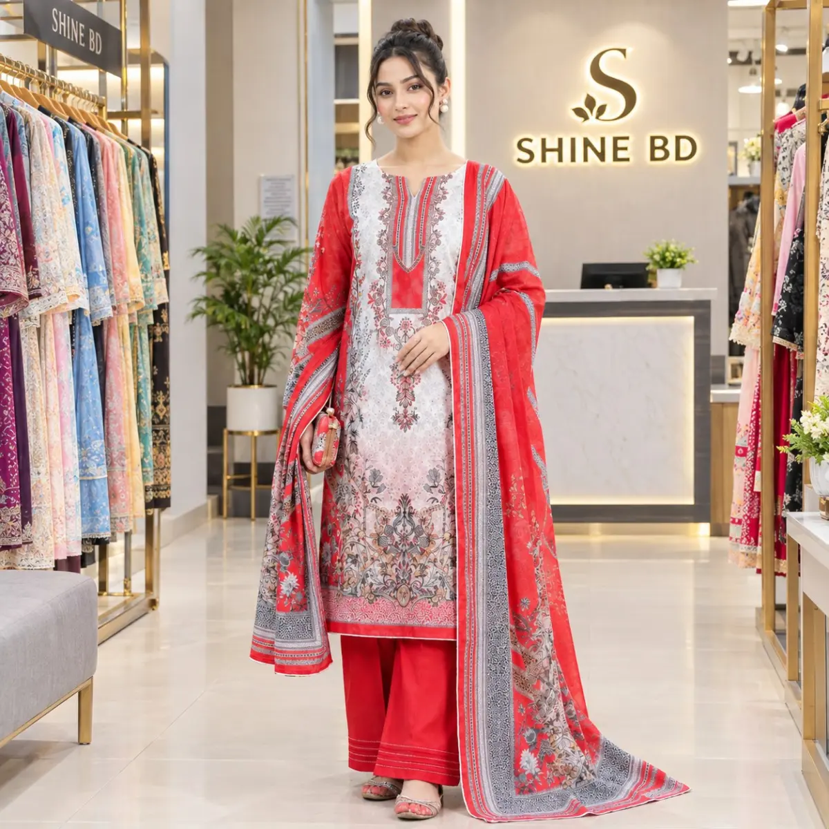 Pakistani Zam Zam Three Piece Unstitch