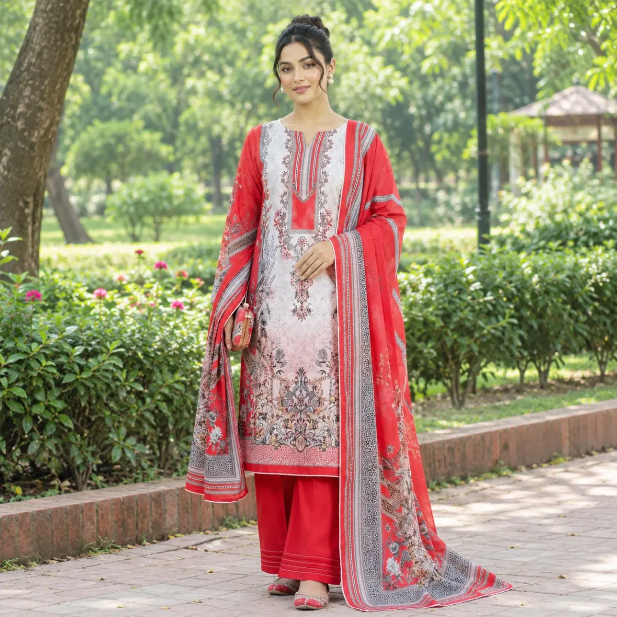 Pakistani Zam Zam Three Piece Unstitch
