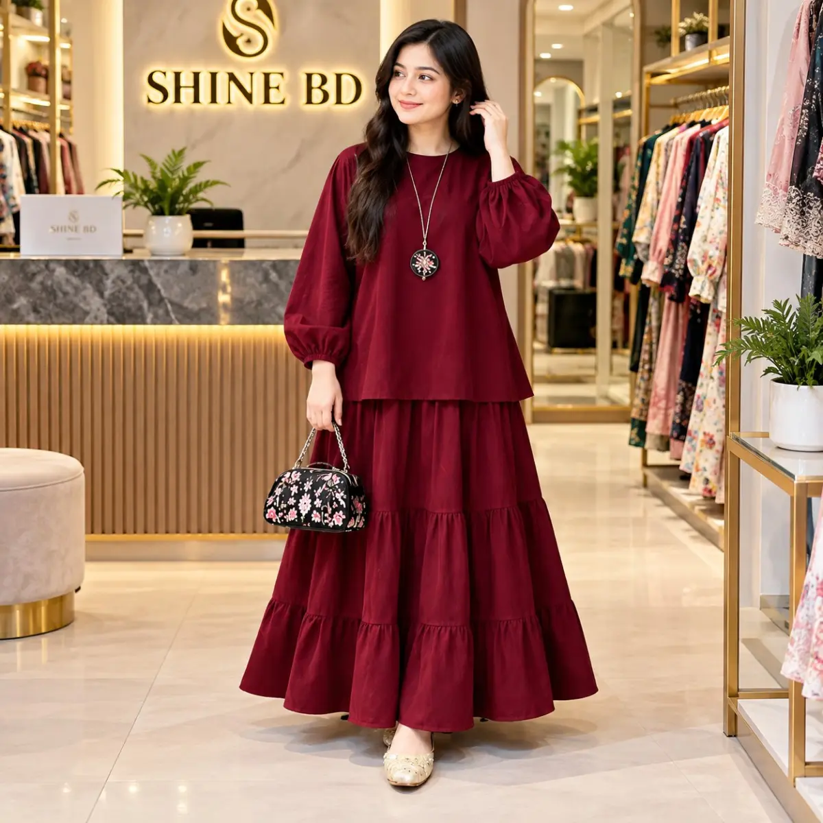 Trending Tops Skirt Set