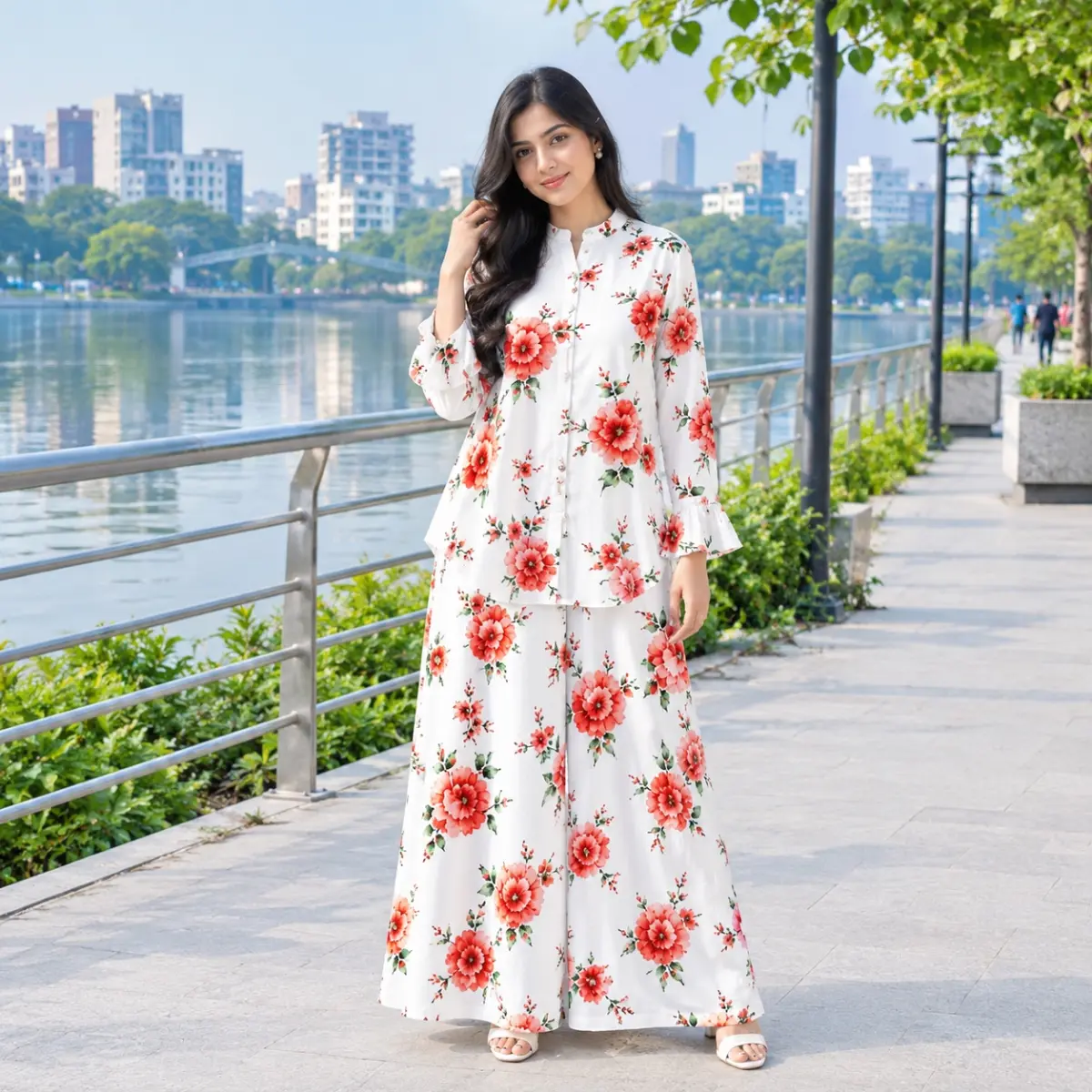 white red