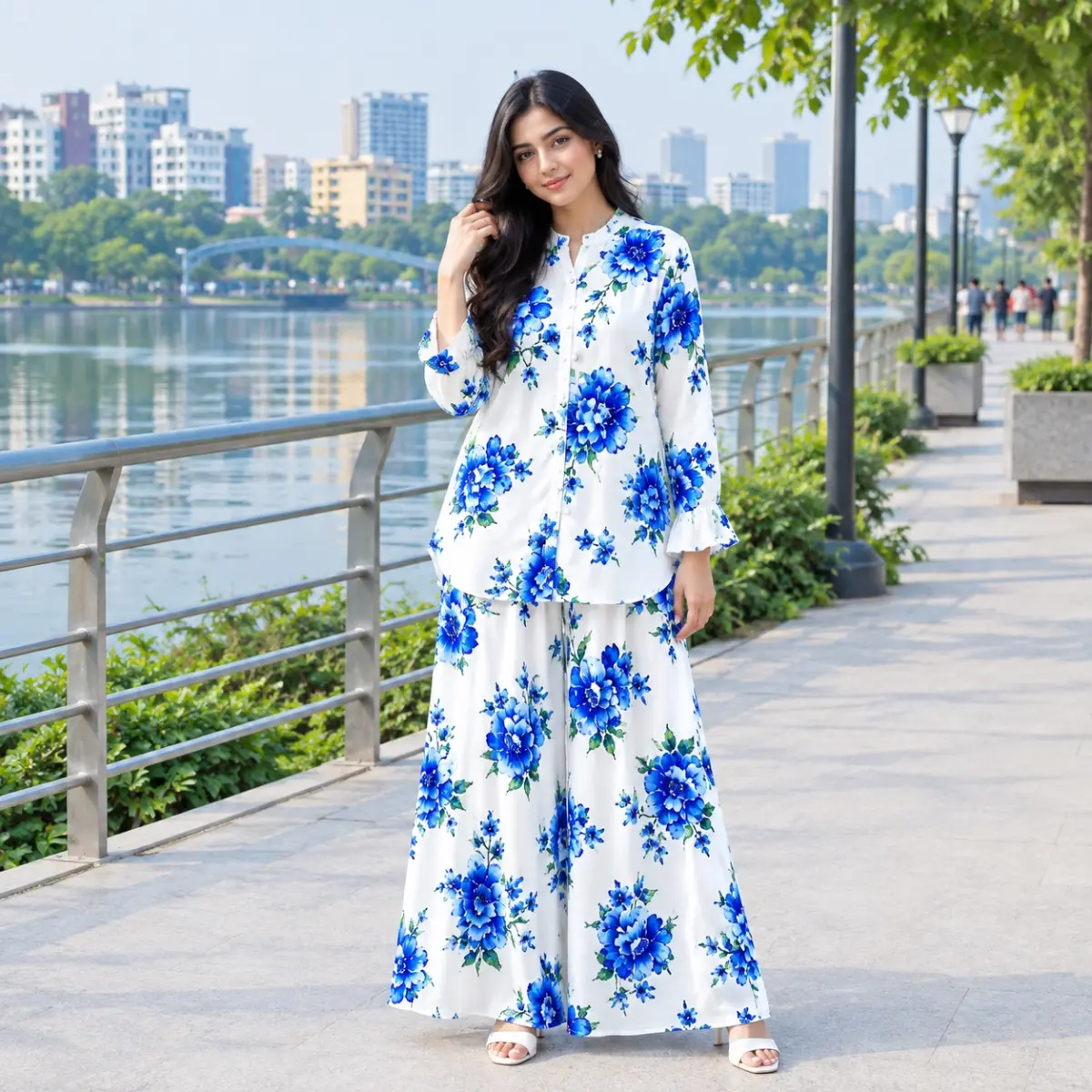 White blue
