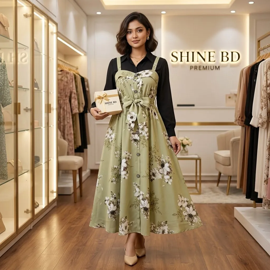 Printed Romper Gown