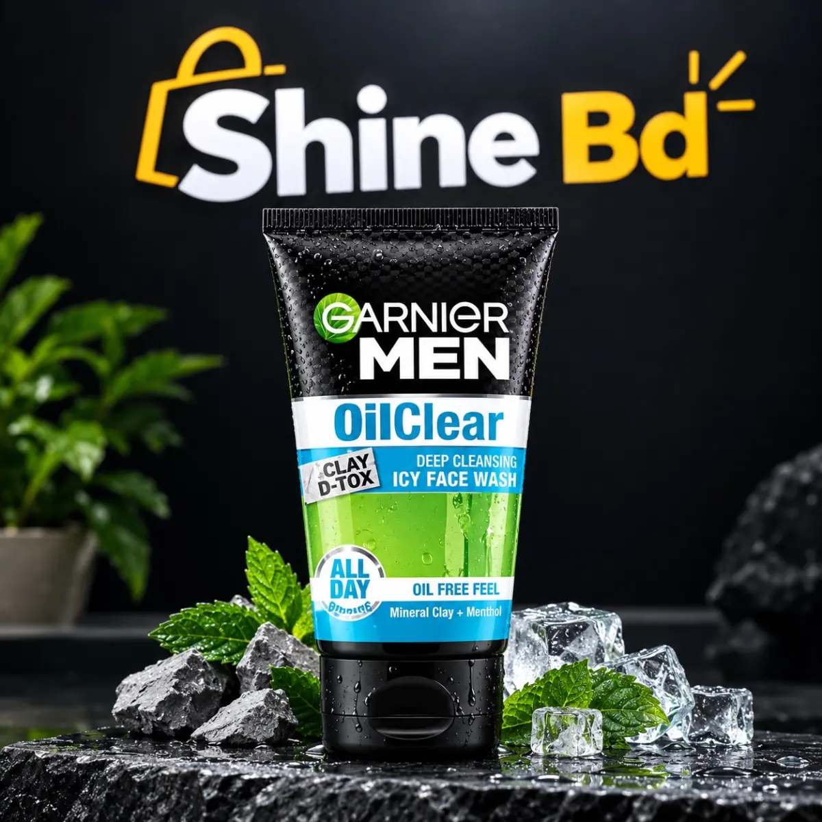 Garnier Men Oil Clear Deep Cleansing Icy Face Wash
