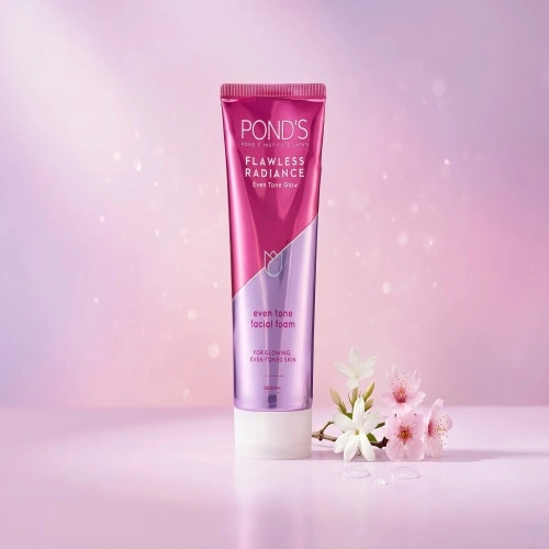 Pond's Flawless Radiance Even Tone Facial Foam – Glowing & Even-Toned Skin Cleanser 100gm