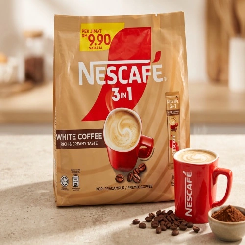 Original nescafe 3-in-1 white coffee sticks 450 gm