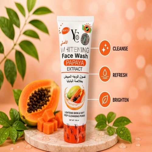 YC papaya extract whitening face wash 100ml
