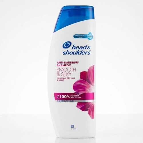 Pink Head & Shoulders Smooth & Silky Anti-Dandruff Shampoo 340ml