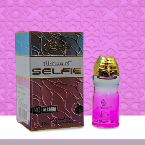 Al Nuaim Selfie perfume is an alcohol-free, Roll-On Bottle 20ml