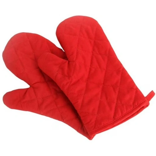 Heat Resistant Oven Gloves Set (Kitchen Mitt & Pot Holder)