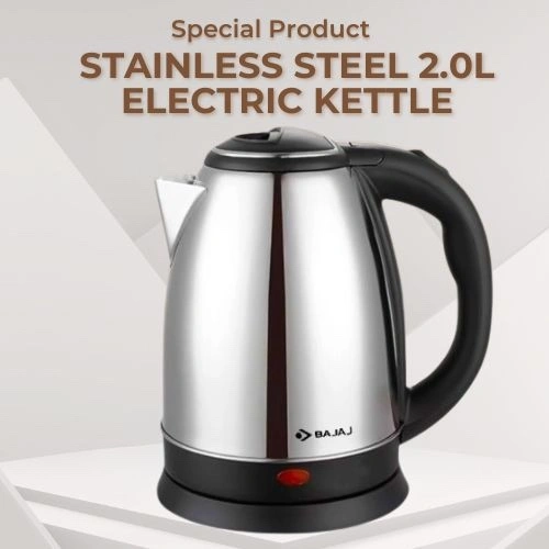 bajaj Stainless Steel 2.0L Electric Kettle