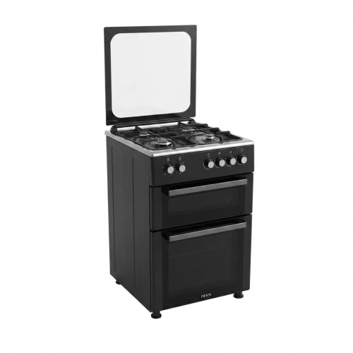 Fiesta FD-66G4-SA Standing Gas Oven 4 Burner Black