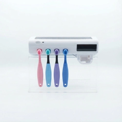 Multi-function Toothbrush Sterilizer and Dispenser with Solar Charging & UV Sterilization