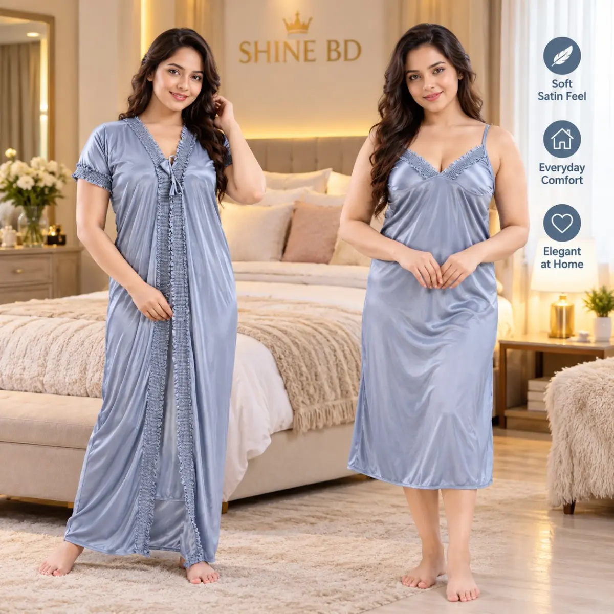 two-piece nightdress.”