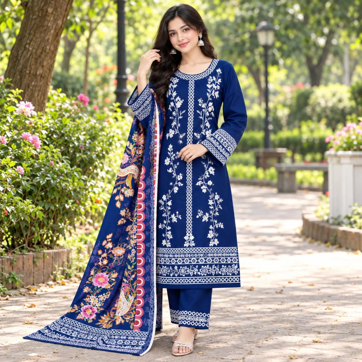 Premium Cotton Three Piece