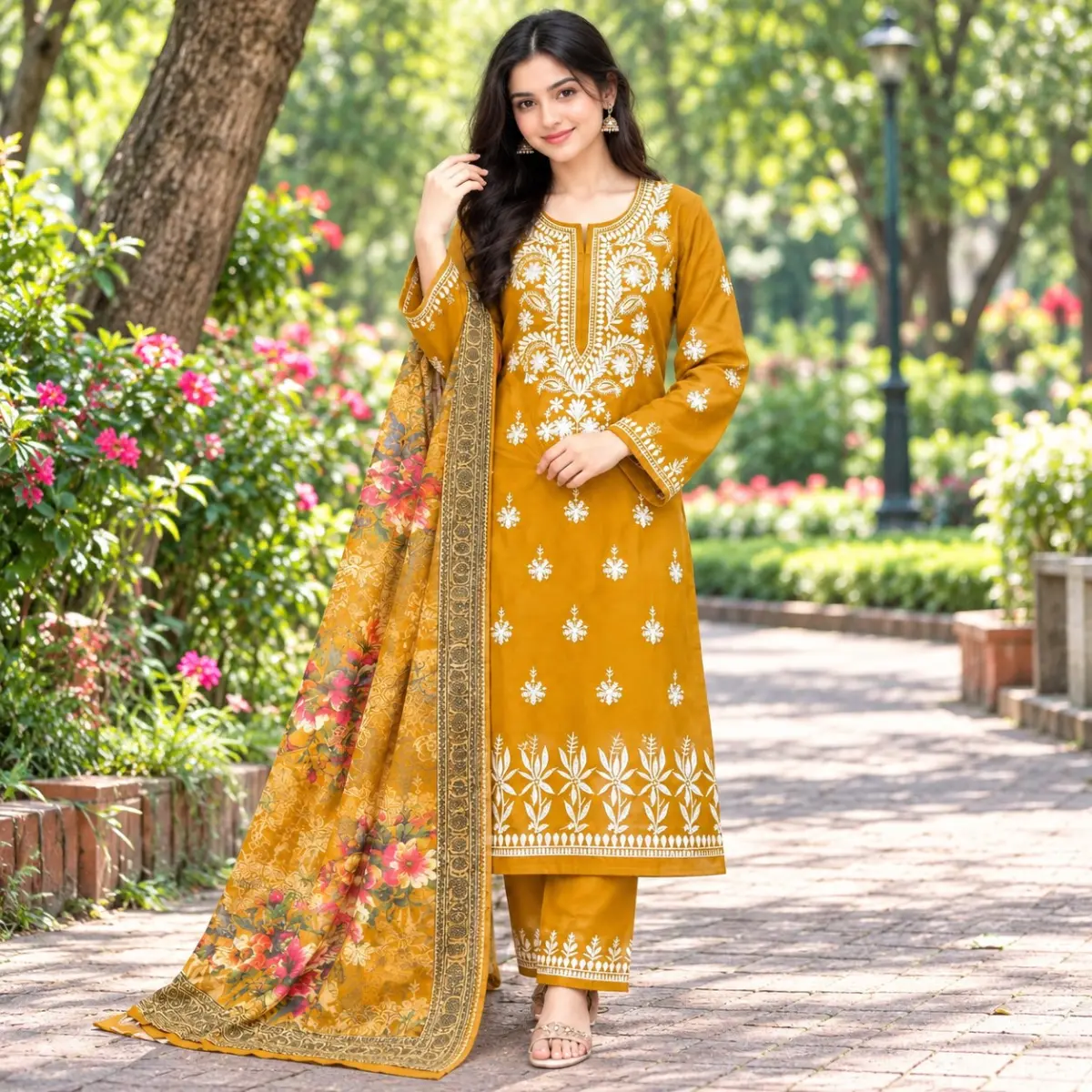 Premium Cotton Three Piece