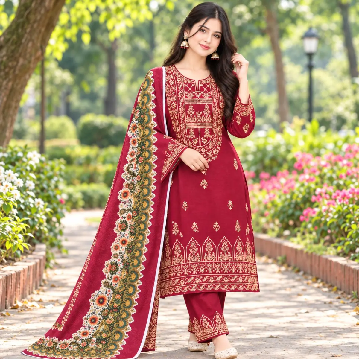 Premium Cotton Three Piece