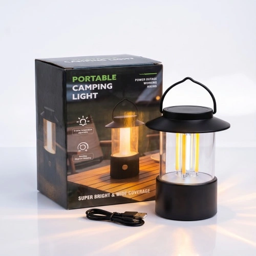 Portable Rechargeable Camping Light Lantern with Stepless Dimming