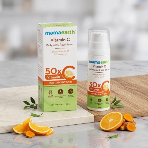 Mamaearth Vitamin C Daily Glow Face Serum with Vitamin C & Turmeric (30ml)