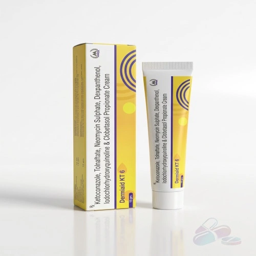 Dermiaid KT 6 Cream 15g - 6-in-1 Advanced Formula for Skin Infections