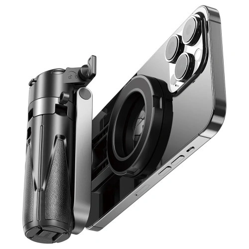P15 Mini Selfie Stick Tripod with Extendable Grip and Detachable Remote for Vlog Photography