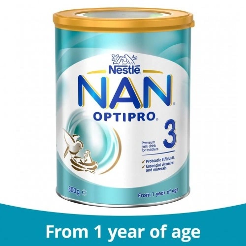 Nestle NAN 3 Optipro Infant Formula Milk (From 1-3 Years) - 800g