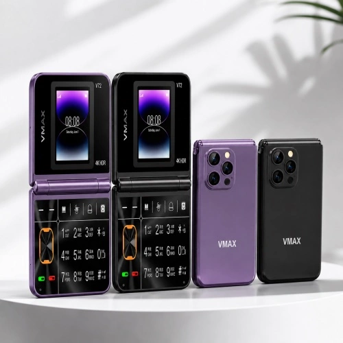 Vmax 72 flip Mini Folding Phone Dual Display Dual Sim Best Price in BD