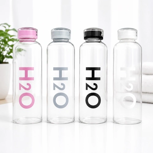 H20 Borosilicate Glass Water Bottle | Leak-Proof & BPA Free 1000ml