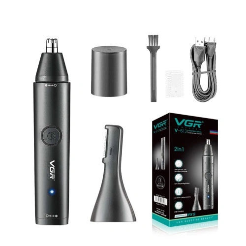 VGR V-613 Ear, Nose & Eyebrow Trimmer Professional USB Rechargeable Nose Trimmer for Men and Women Nose Clippers Eyebrow Facial Hair Trimmer
