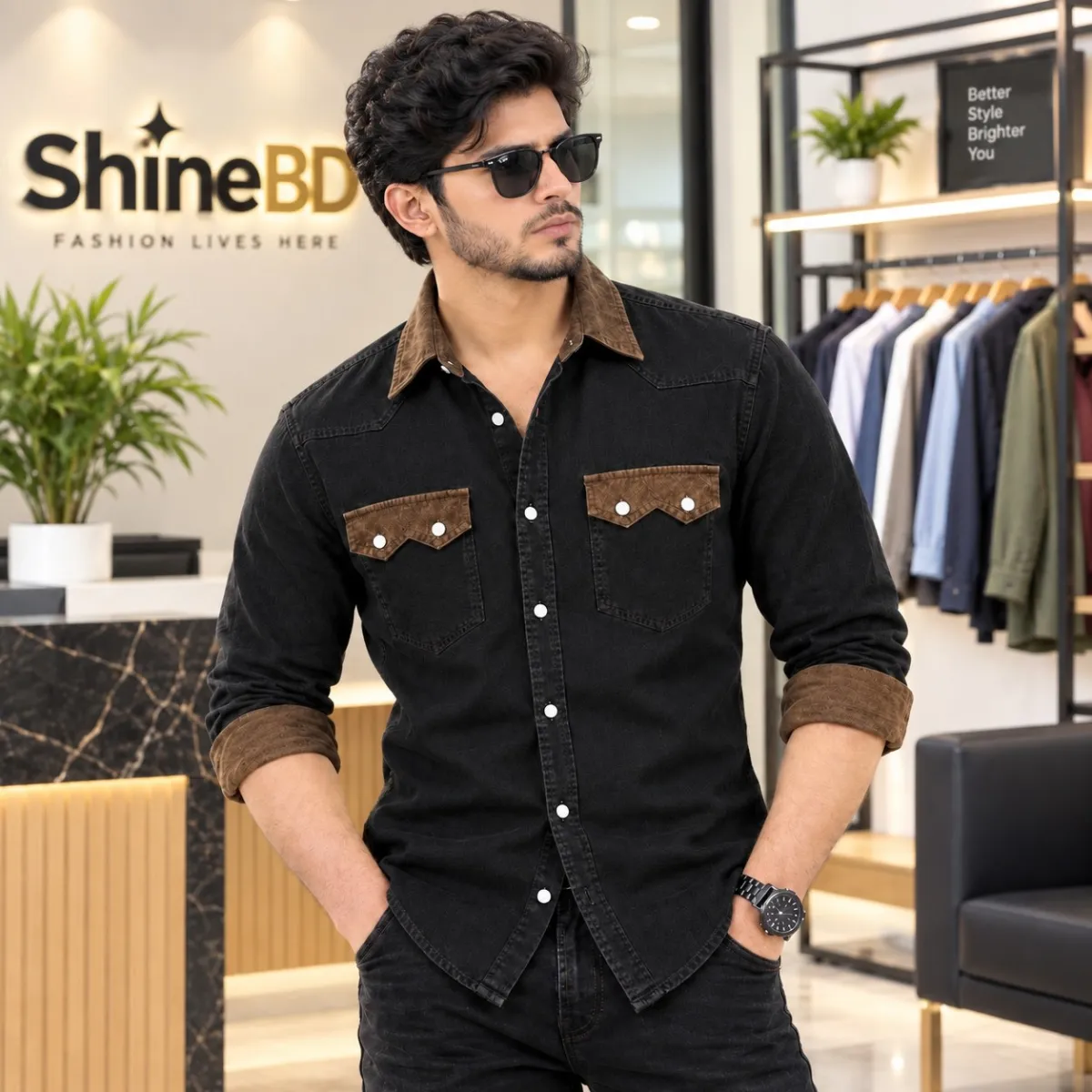 Stylish Denim Shirt