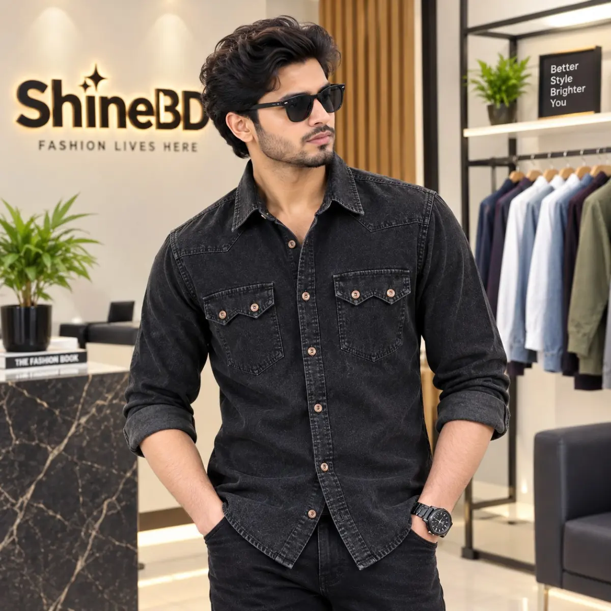 Stylish Denim Shirt