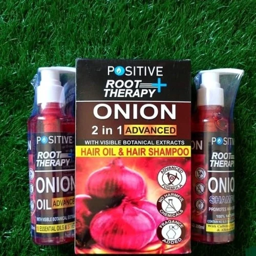 Positive Root Plus Therapy Onion 2 in 1 Advanced Hair Oil & Hair Shampoo