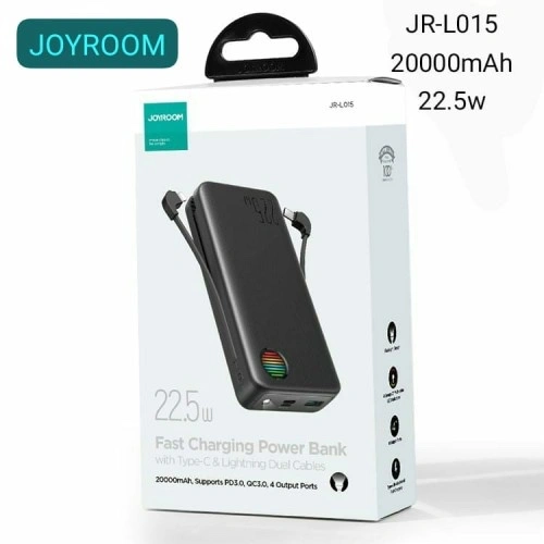 JOYROOM JR-L015 Power Bank With Dual Cables 20000 mAh