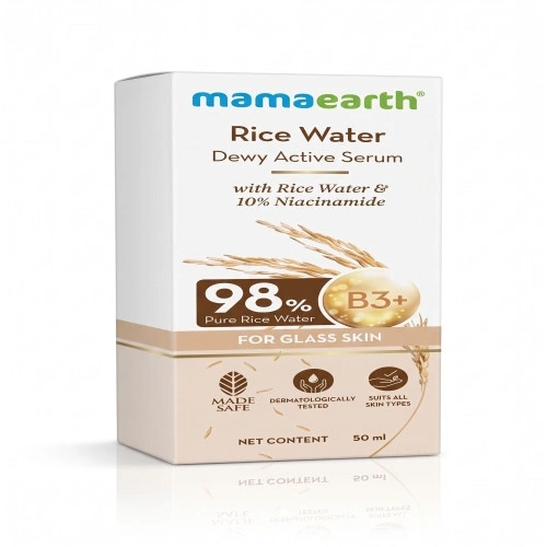 Mamaearth Rice Water Dewy Active Serum with Rice Water & 10% Niacinamide 50ml
