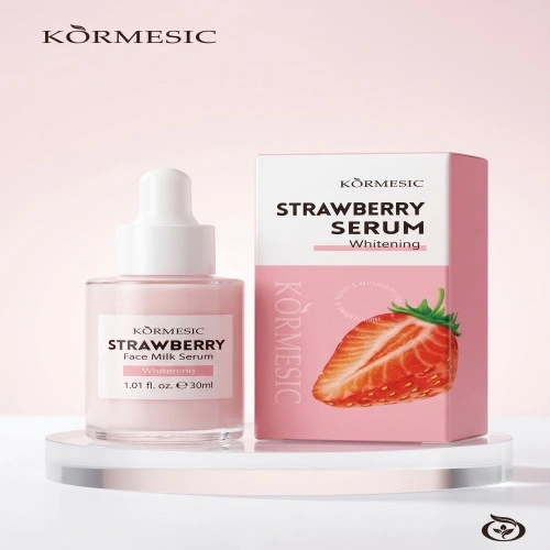Kormesic Strawberry Face Milk Serum - Skin Brightening, Firming & Whitening Facial Serum (30ml)