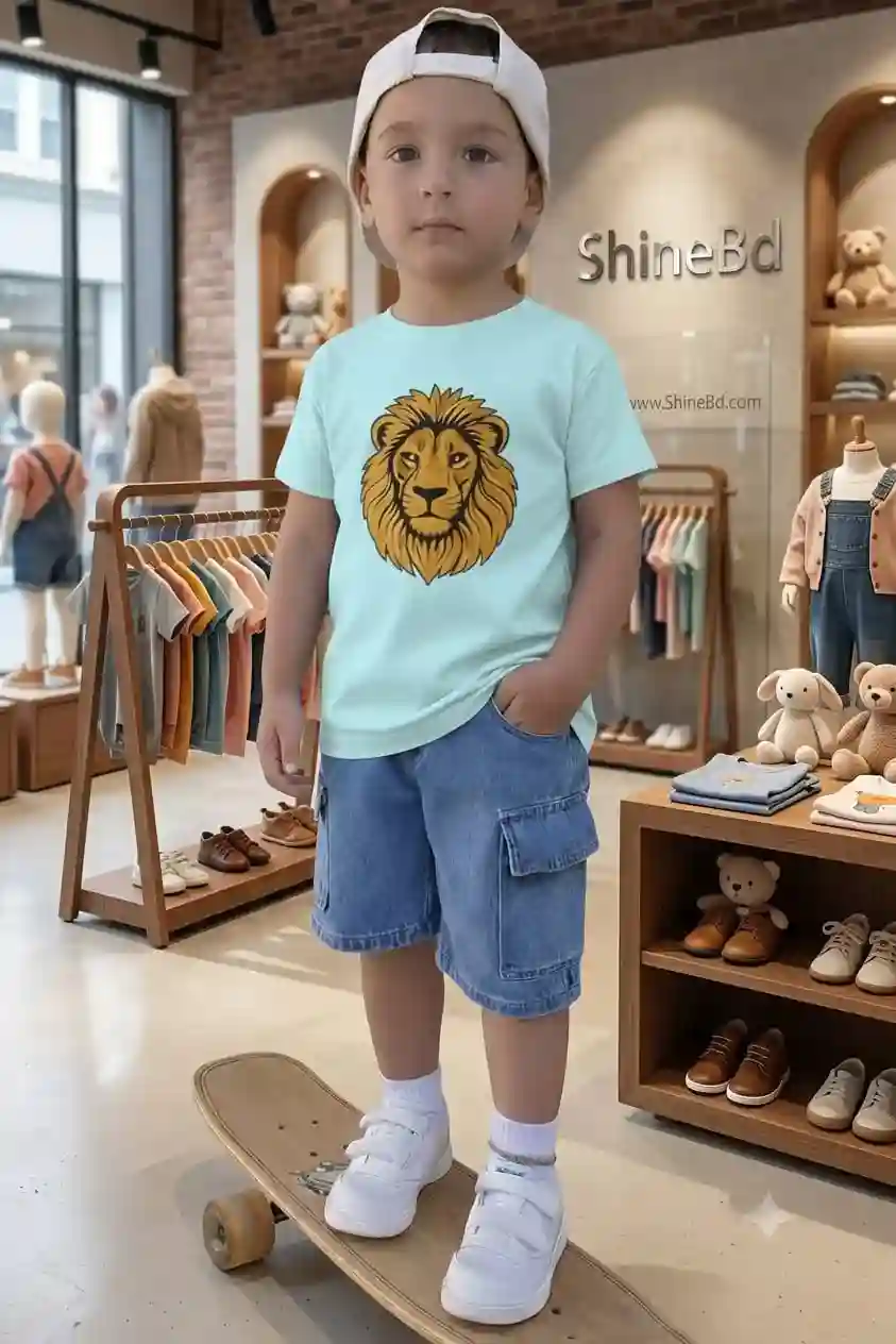 Kids denim pent and t shirt