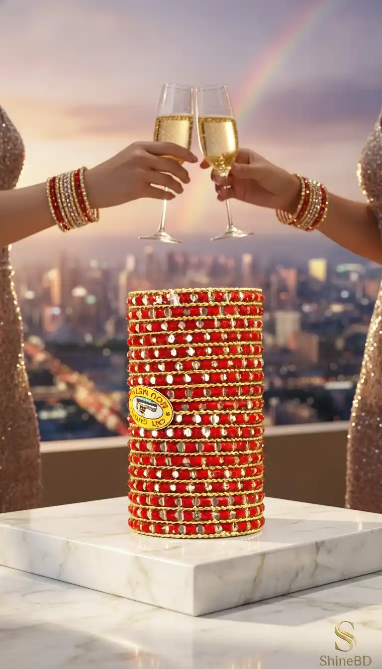 Most Demanding Raindrop/Rainbow glass bangles with stone work