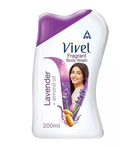 Indian Vivel Body Wash, Lavender & Almond Oil Shower