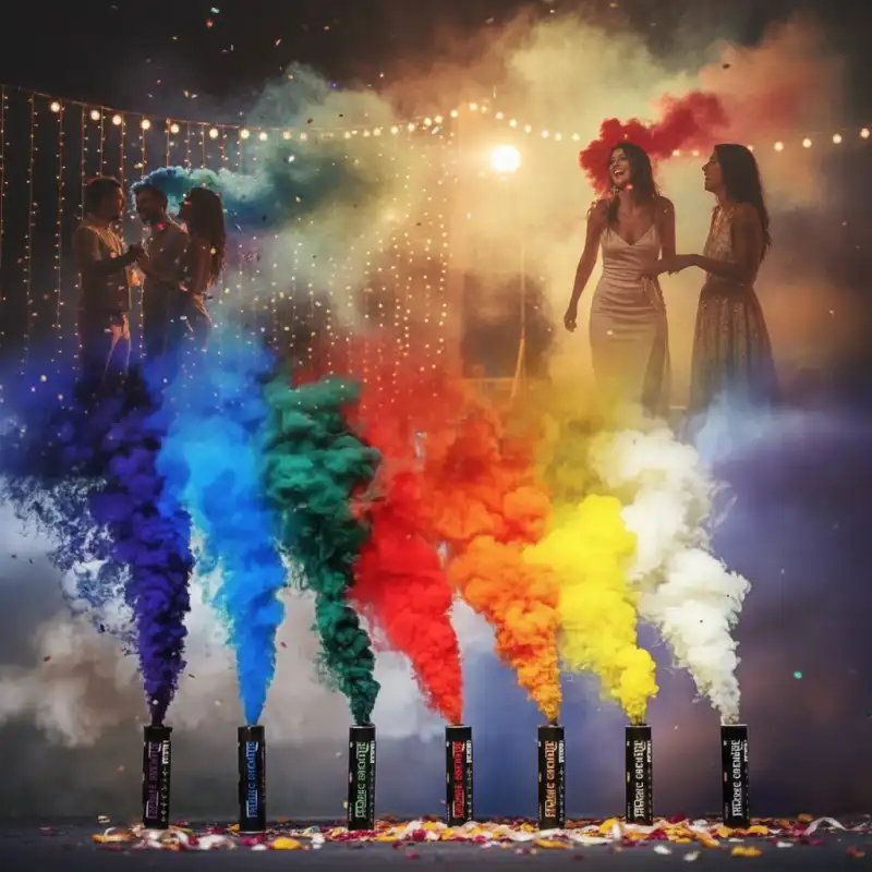 Colour smoke colour for party and photoshoot