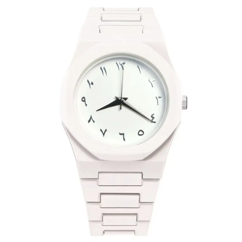 White Aura Watch Unique Design Quartz Movement Unisex Wristwatch