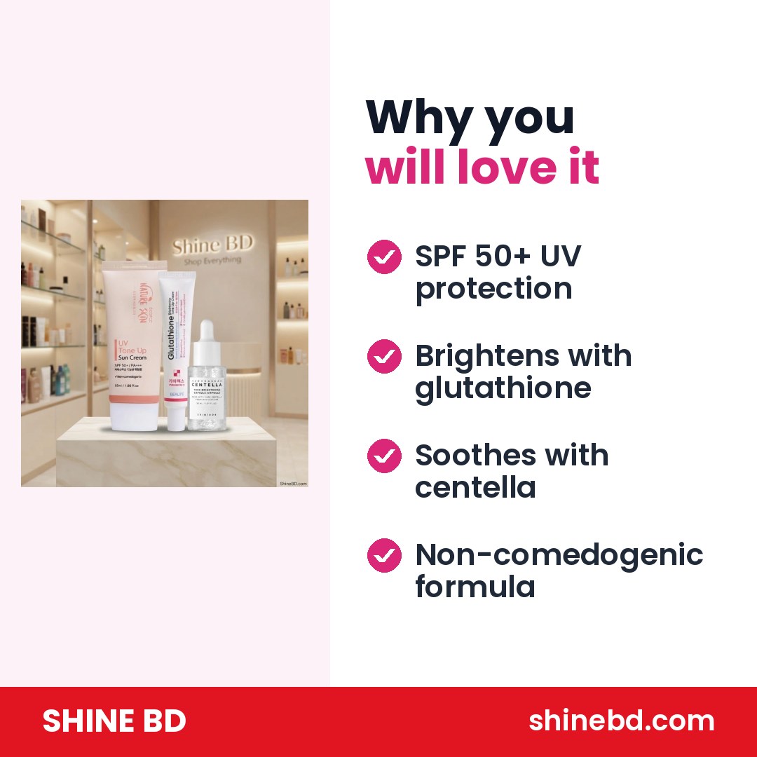 Korean 3-Step Brightening Glow Combo