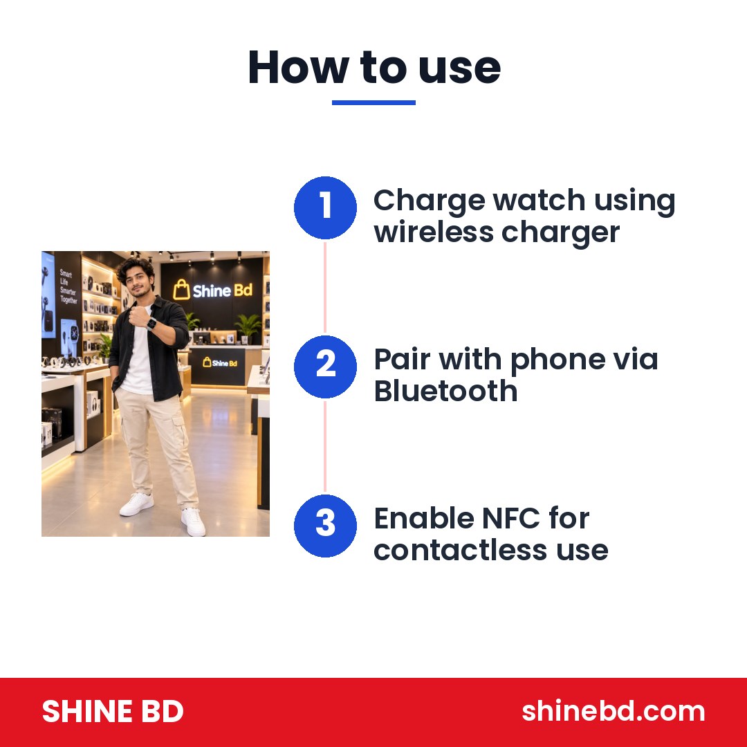 S12 Max Ferefit Smart Watch – Ultra 2.29″ AMOLED | NFC Access | Bluetooth Calling | Fast Wireless Charging