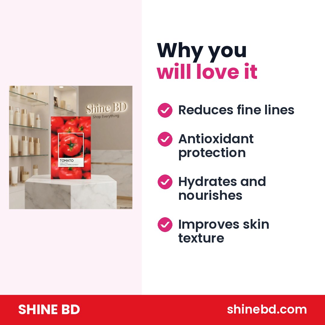 Tenzero Sheet Mask Wrinkle Improvement 25 ml - TOMATO