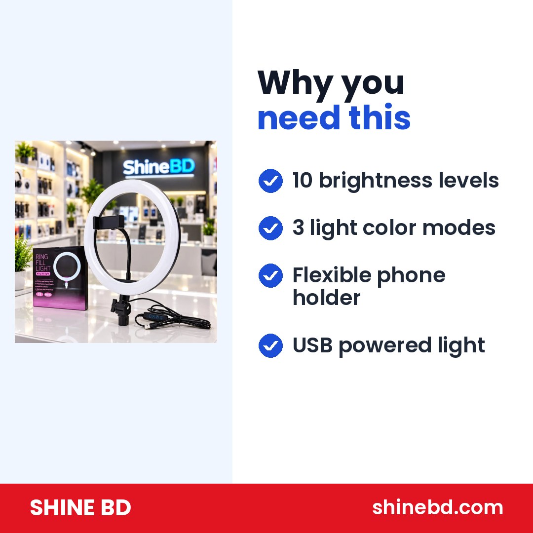 10 inch LED Ring Phil Light Ringlight Photography Beauty Light