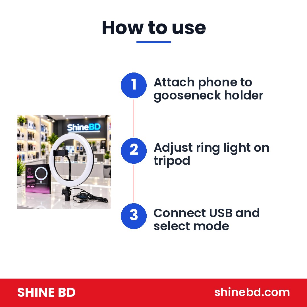 10 inch LED Ring Phil Light Ringlight Photography Beauty Light