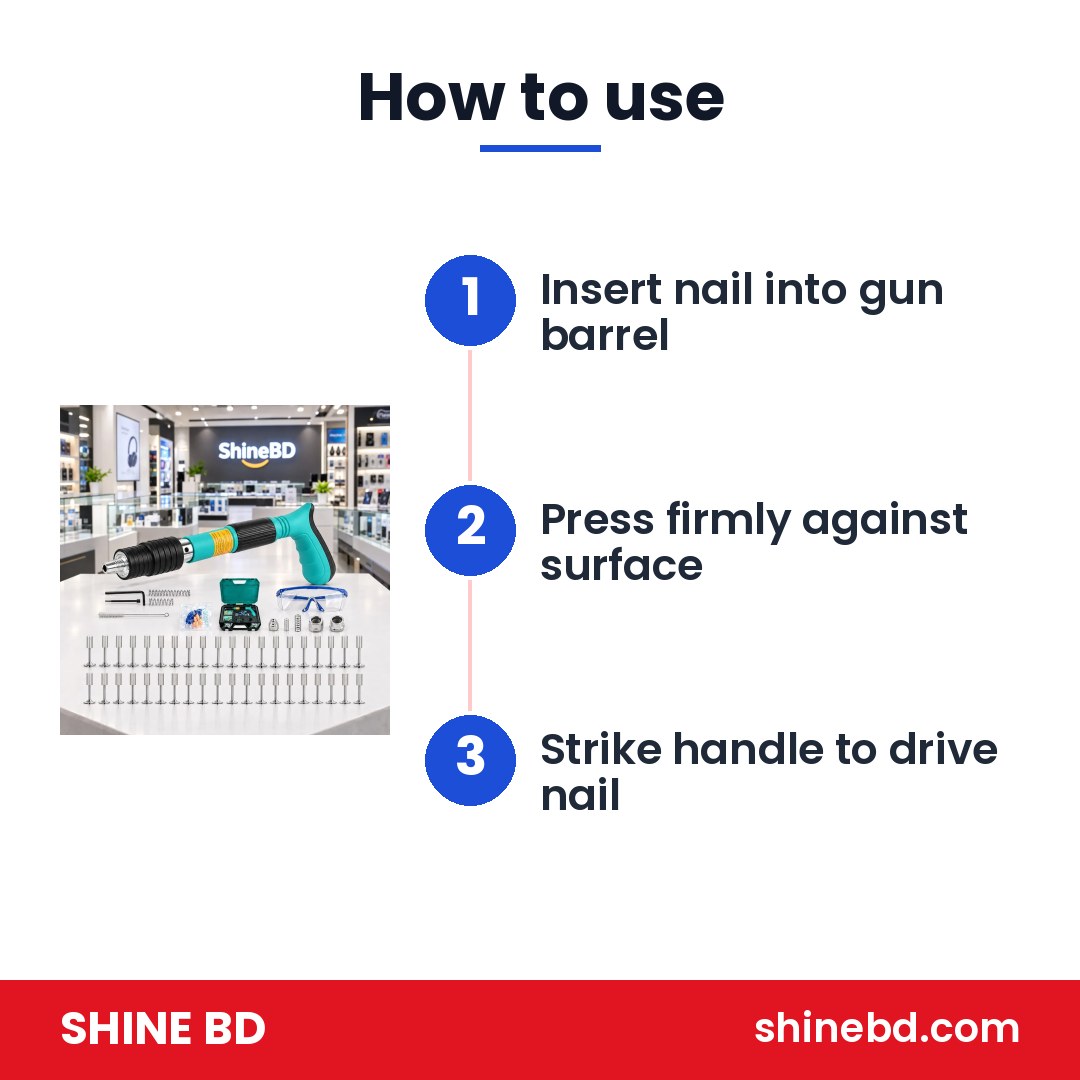 105 in 1 Manual Steel Nail Gun set