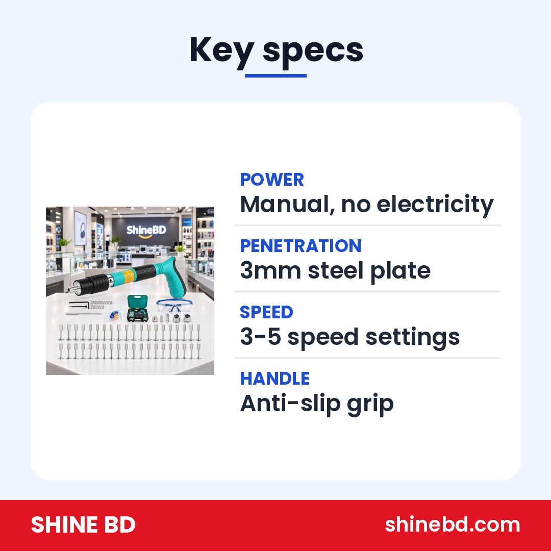 105 in 1 Manual Steel Nail Gun set